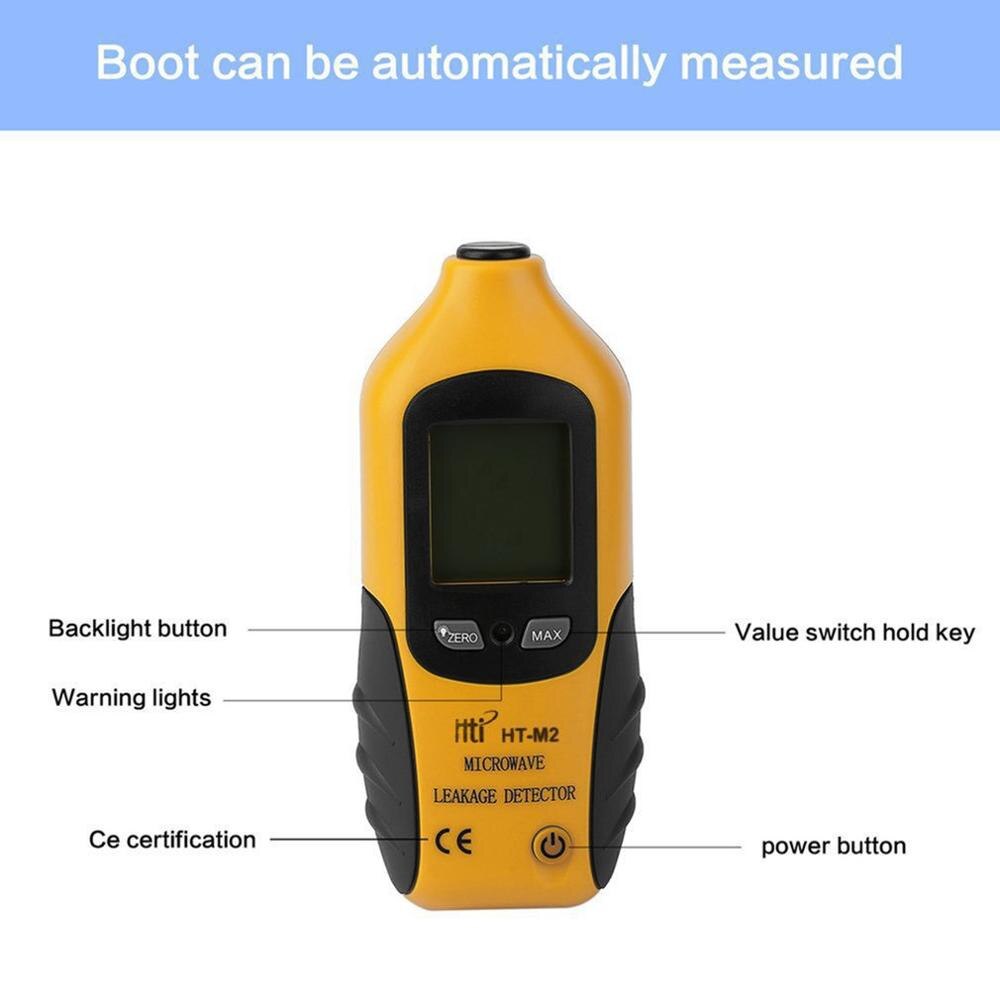 High Sensitivity Digital Microwave Leakage Detector High Accuracy Radiation Meter LCD Display Tester 0-9.99mW/cm2