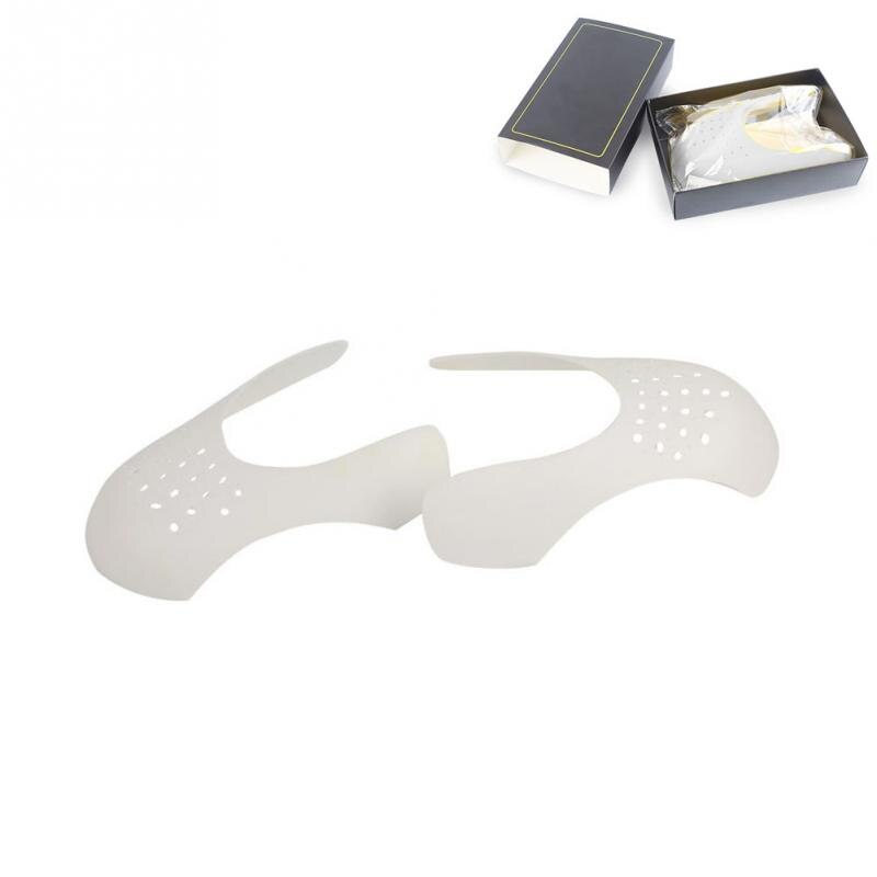 Shoes Shield for Ball Shoe Head Stretcher Sneaker Anti Crease Wrinkled Fold Shoe Support Toe Cap Sport Crease Guard: White C