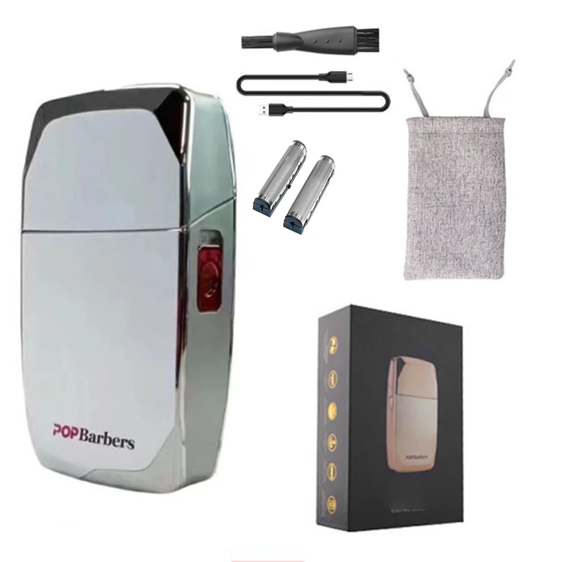 Pop Kappers Professionele P600 Olie Hoofd Vergeldende Elektrische Tondeuse 0MM Snijkop Elektrisch Scheerapparaat 9000 RPM Tondeuse: violet