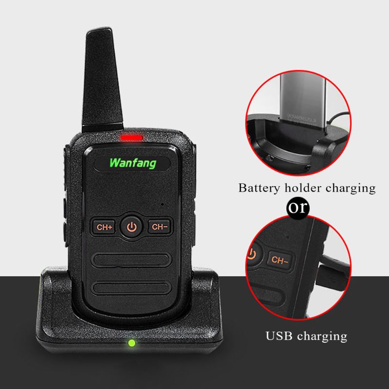 Walkie-talkie mini color ultra-thin ultra-small USB direct charging