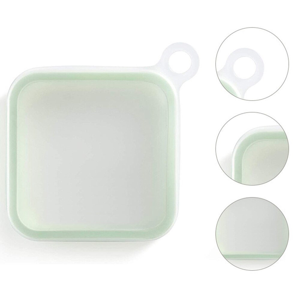 Sandwich Lunch Box Portable Toast Container Silicone Plastic Bread Packer For School Office #rbu