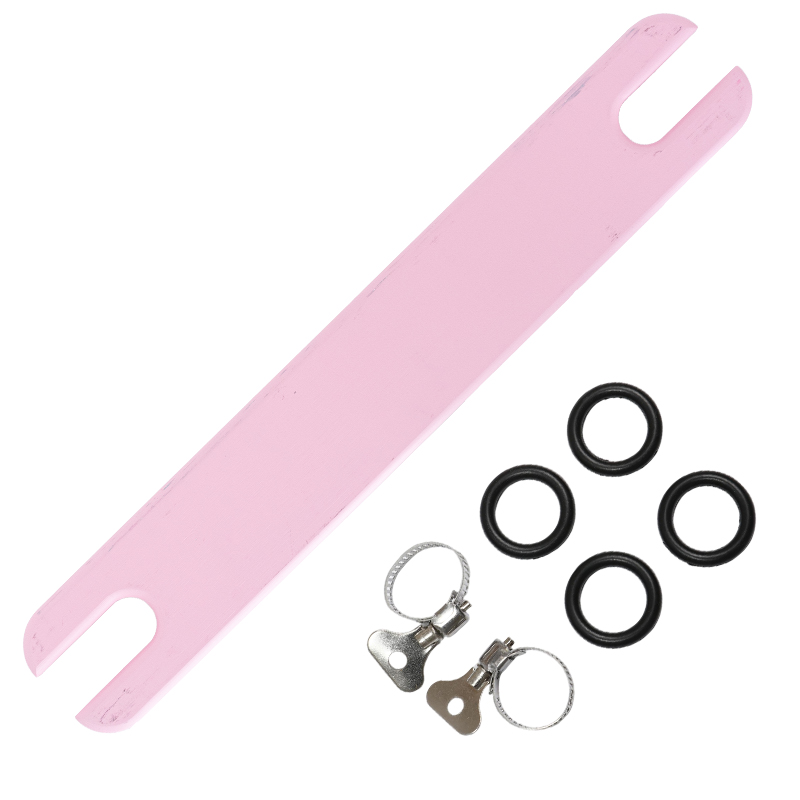 Poggiapiedi Sedia Alta bambino - Legno Bambù Naturale - Accessorio Stabile Antiscivolo - Poggiapiedi Seggiolone: Rosso