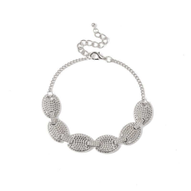 Uniti attraverso-confine accessori retrò manuale pesante bracciale in metallo personalità femminile diversi Egli Bo ovale del braccialetto a catena