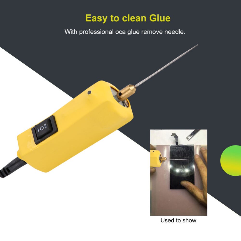 Lim clean machine  cj6+ 100-240v us oca limfjernerverktøy for mobiltelefon lcd-skjerm reparasjon med elektromotor us eu plugg