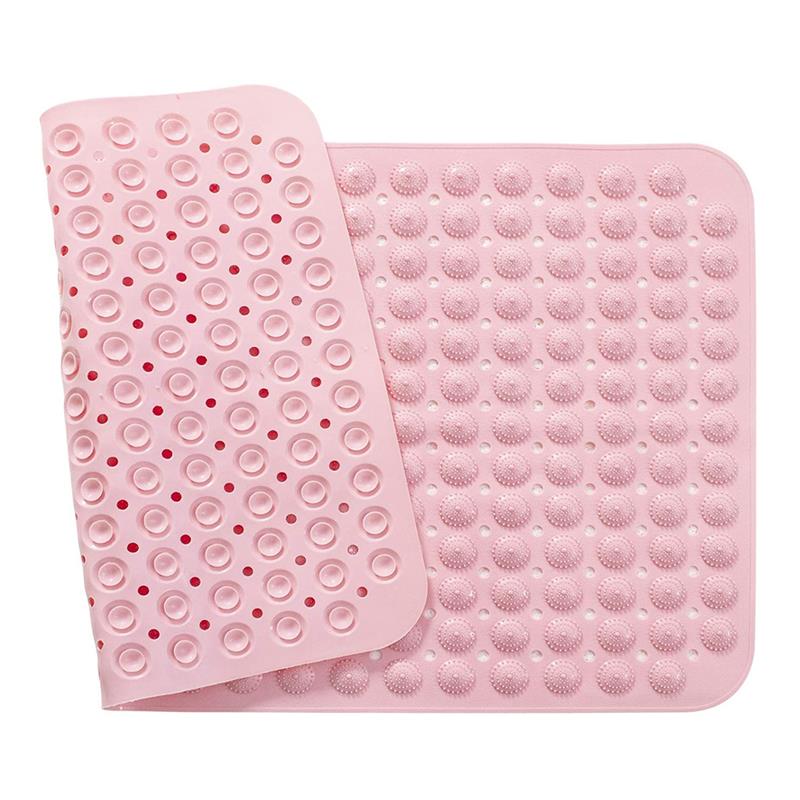 Antiskli badekar dusjmatte dusj badematte suge baderomsmatte pvc massasjepartikler fotpute baderomsteppe badematte: En