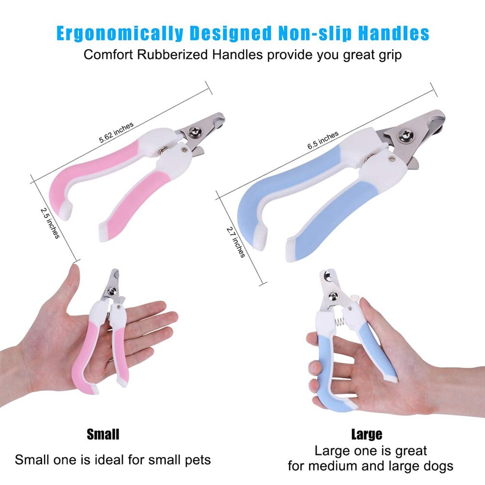 Pet Cat Dog Nail Clipper Cutter Stainless Steel Grooming Scissors Clippers Claw Nail Scissors with Lock