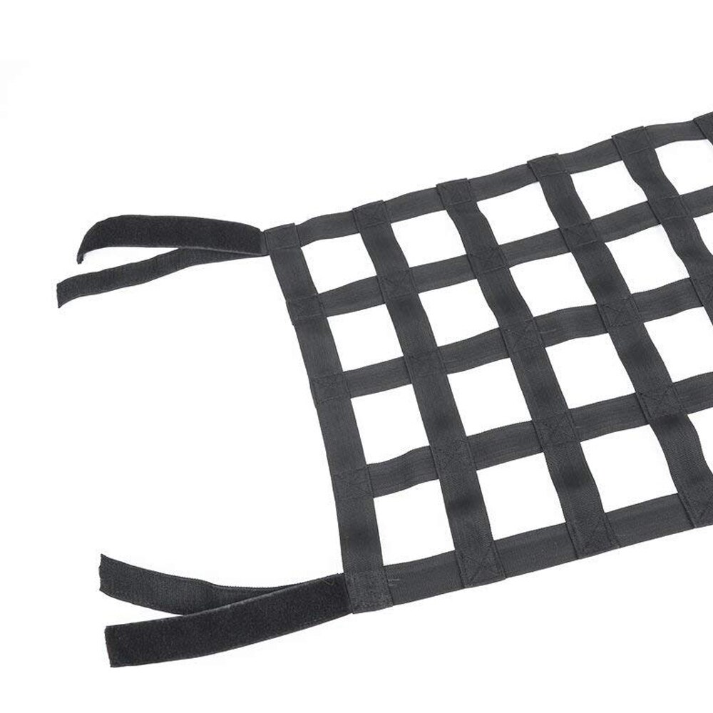 Black Webbing Cargo Network Back Window Extra Storage Roof Net Hammock Bed Rest Top Cover For Jeep Wrangler JK TJ