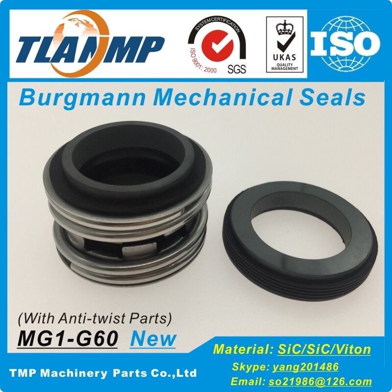 MG1-40 , MG1/40-G60 (Neue Struktur) MG1 Burgmann Mechanische Dichtungen mit Anti-Twist Metall teile