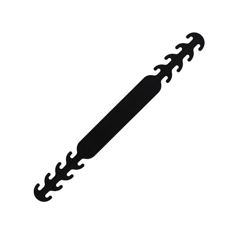 OLOEY doux masque facial oreille crochets boucle enfants réglable Earache Fixer anti-dérapant masque oreille poignée Extension crochet masques porte-boucle: Black