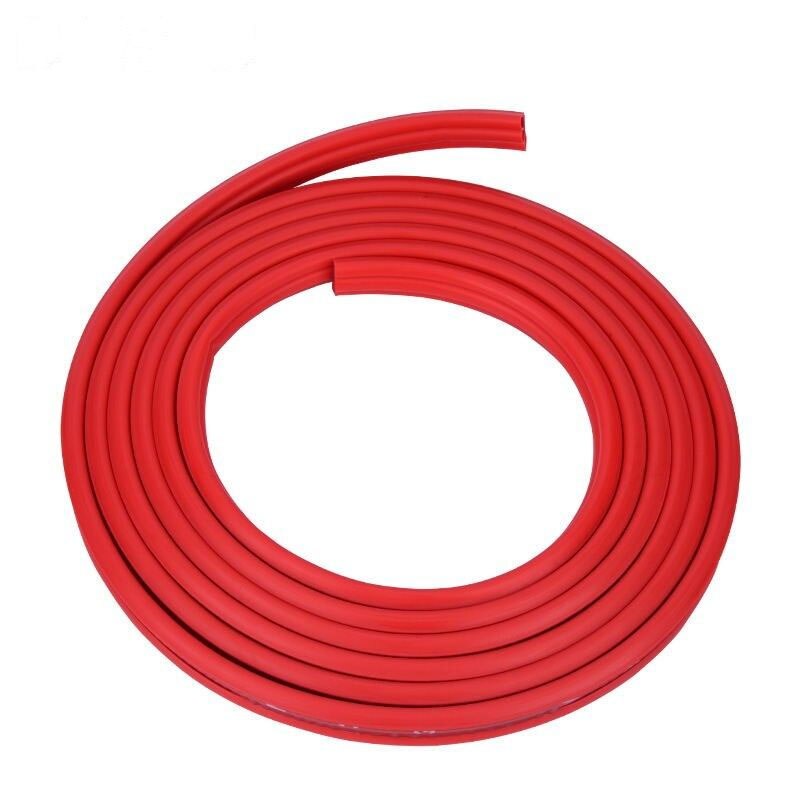 4M Car Window Door Engine Hood Cover Auto Anti Collision Rubber Seal Strip Car Door Seal Edge Trim Noise Insulation Accessories: 4M red