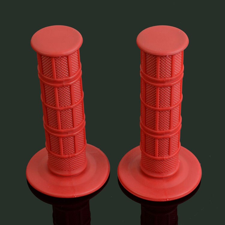 Motorcycle Handlebar Rubber Grips For SUZUKI RM250 RM125RMZ250 RMZ450 RMX250 DR250 DRZ400 DR650 RM85 Pit Dirt Bike: red