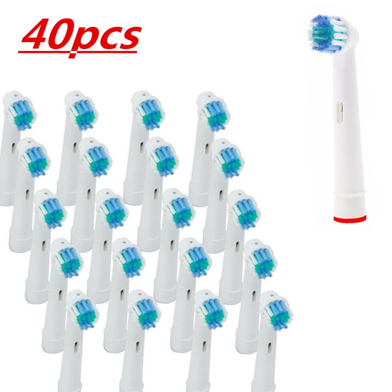 COMPATIBLE REPLACEMENT TOOTHBRUSH HEADS Suit for ORAL Hygiene B SB-17A: 40 Pcs