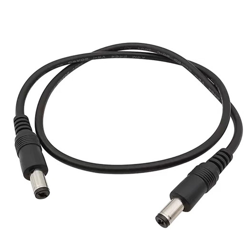 Câble adaptateur DC5521 vers DC5521, 18AWG, 2.1mm, prise mâle vers mâle