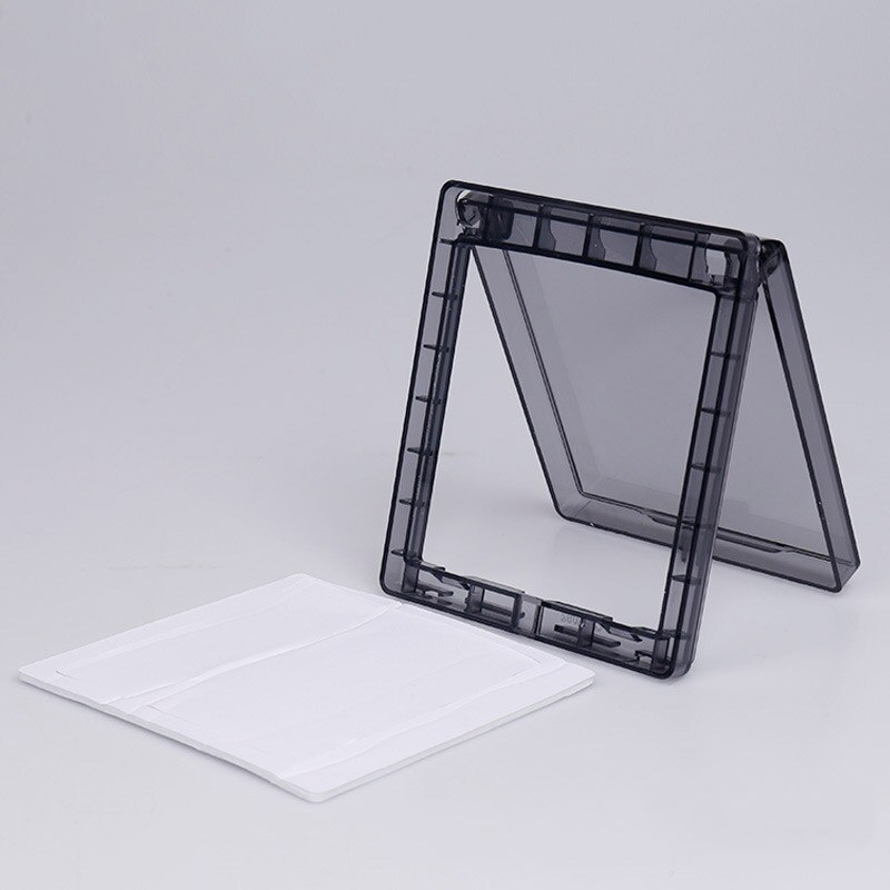 Wall Mount Switch Box Switch Self-adhesive Ultra-thin Waterproof Box Bathroom Touch Switch Cover Black Socket Splash-proof Box