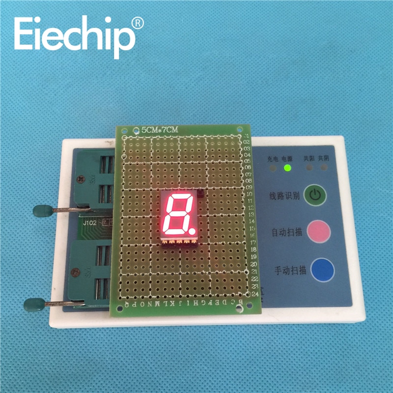 thumbnail image 2 of 0.36" Blue 5-Digit 7-Segment LED Display – Common Cathode Digital Tube Module 2 of 6