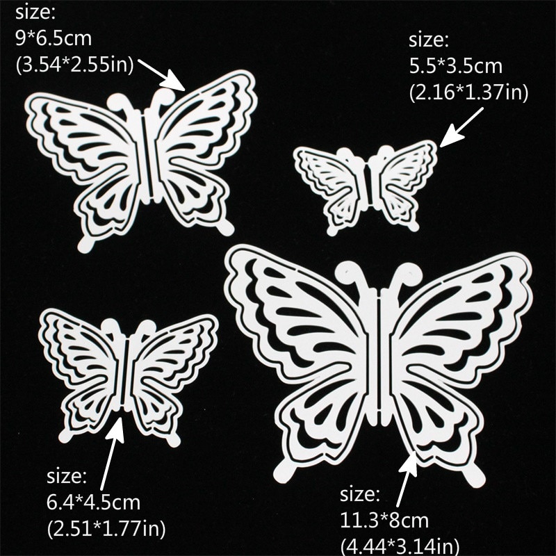 KSCRAFT Layering Butterflies Metal Cutting Dies for DIY Scrapbooking/Card Making/Kids Fun Decoration Supplies