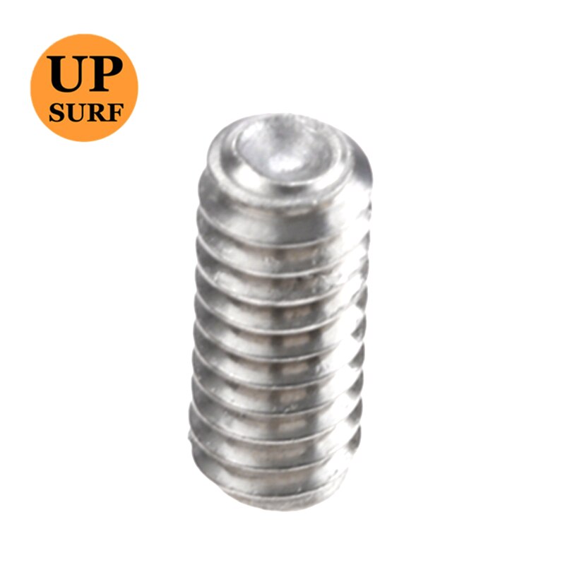 100 PCS 9mm Silver Stainless Steel Surfboard Fin Screws For Water Sports Surfing All Double Tabplugs Surfing Outdoor Accessories