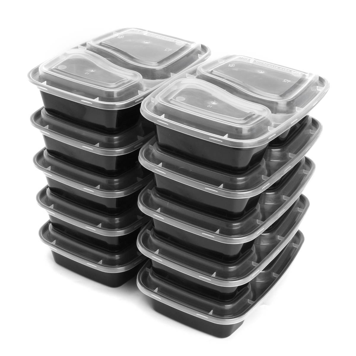 Grab & Go Snack Containers Herbruikbaar, RVS Dubbele Compartiment voedsel & Snack opslag Containers, Vaatwasser - Herbruikbare Kruiderij Containers met Deksels, Snacks Pack Afhaalmaaltijden Reizen