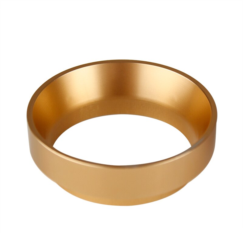 Aluminium doseringsring espresso kaffe dosering ring tragt sabotage kaffe filter kaffepulver værktøj: Guld