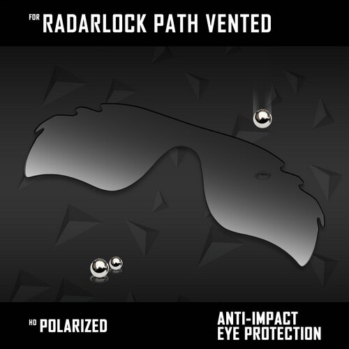 Lentes de repuesto oowlit para gafas de sol oakley radarlock path vented  oo9181 polarizadas (varios colores): Gradiente gris