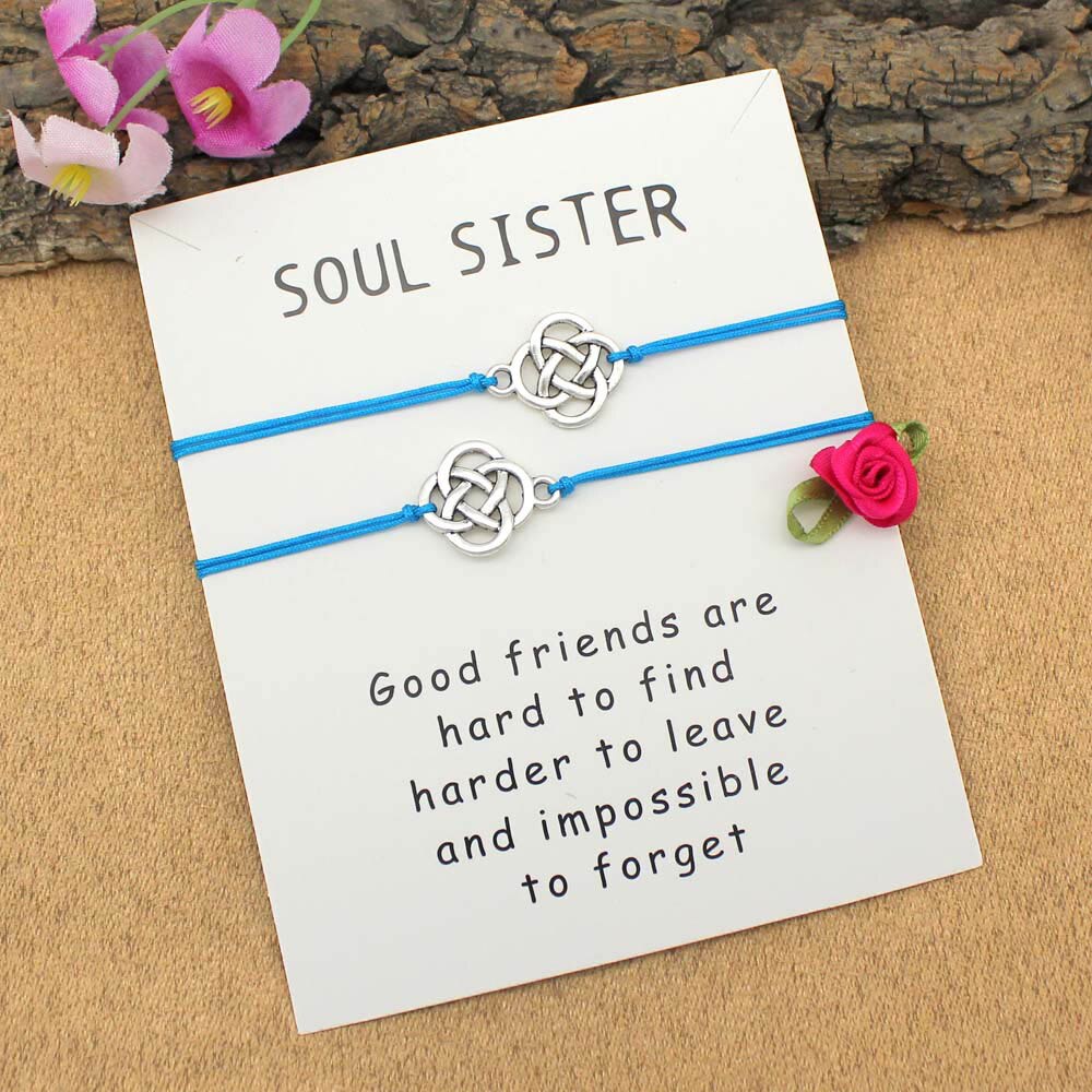 Infinity Soul Zus Armband, Bijpassende Soulmate Armband, Bruiloft Bruidsmeisje Armbanden Vriendschap: B8109