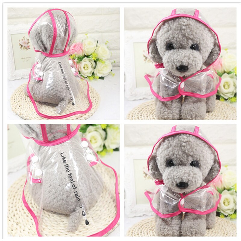 Transparent Waterproof Rain Coat For Dogs Cat Pet Pet Dog Raincoat For Small Dogs Medium Puppy Transparent Dog Raincoats