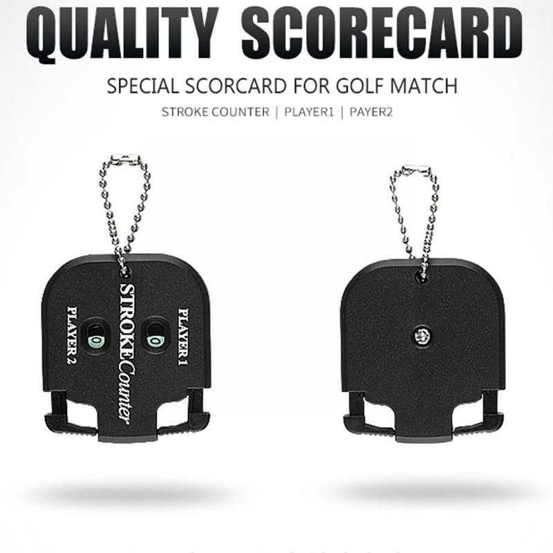 Golf Square Scorecard Black Rubber Easy To Carry Golf Scorecard Small H1f6