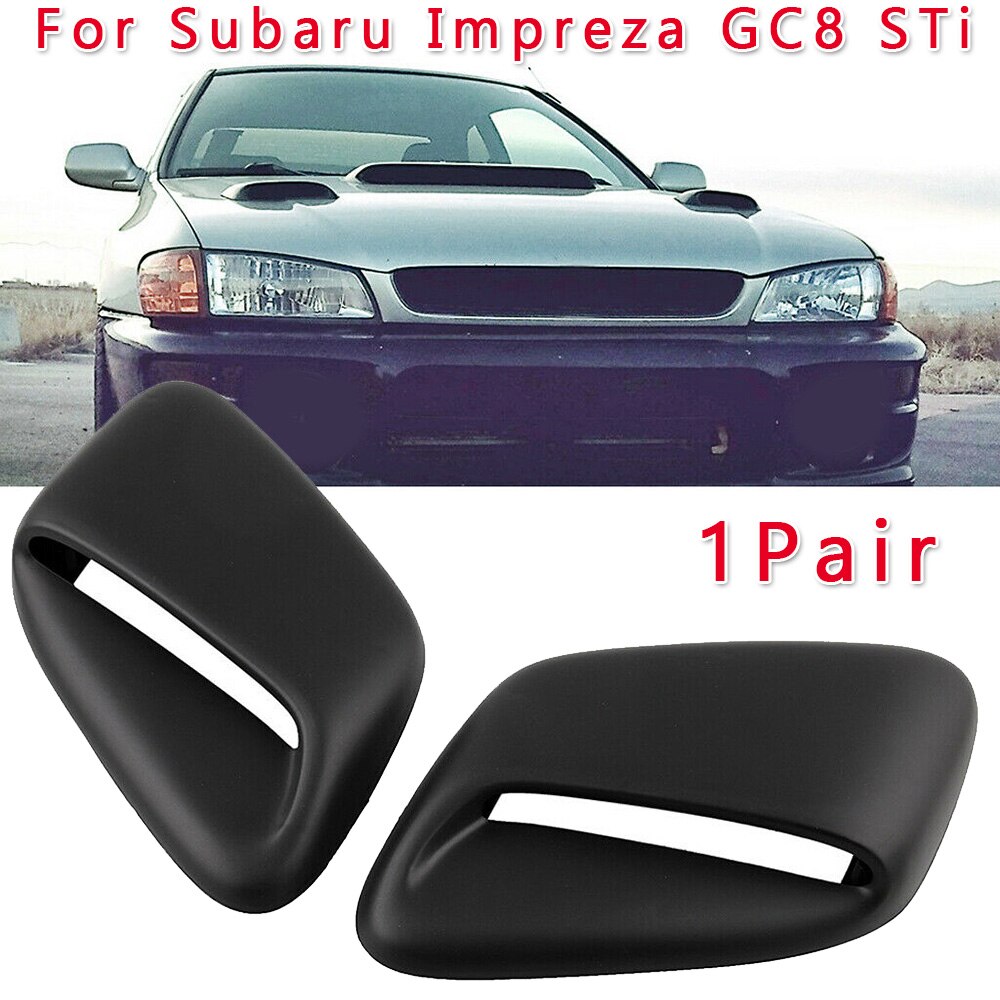 1 Paar Vent Cover Hood Scoop Air Flow Cover Voor Subaru Impreza GC8 Sti