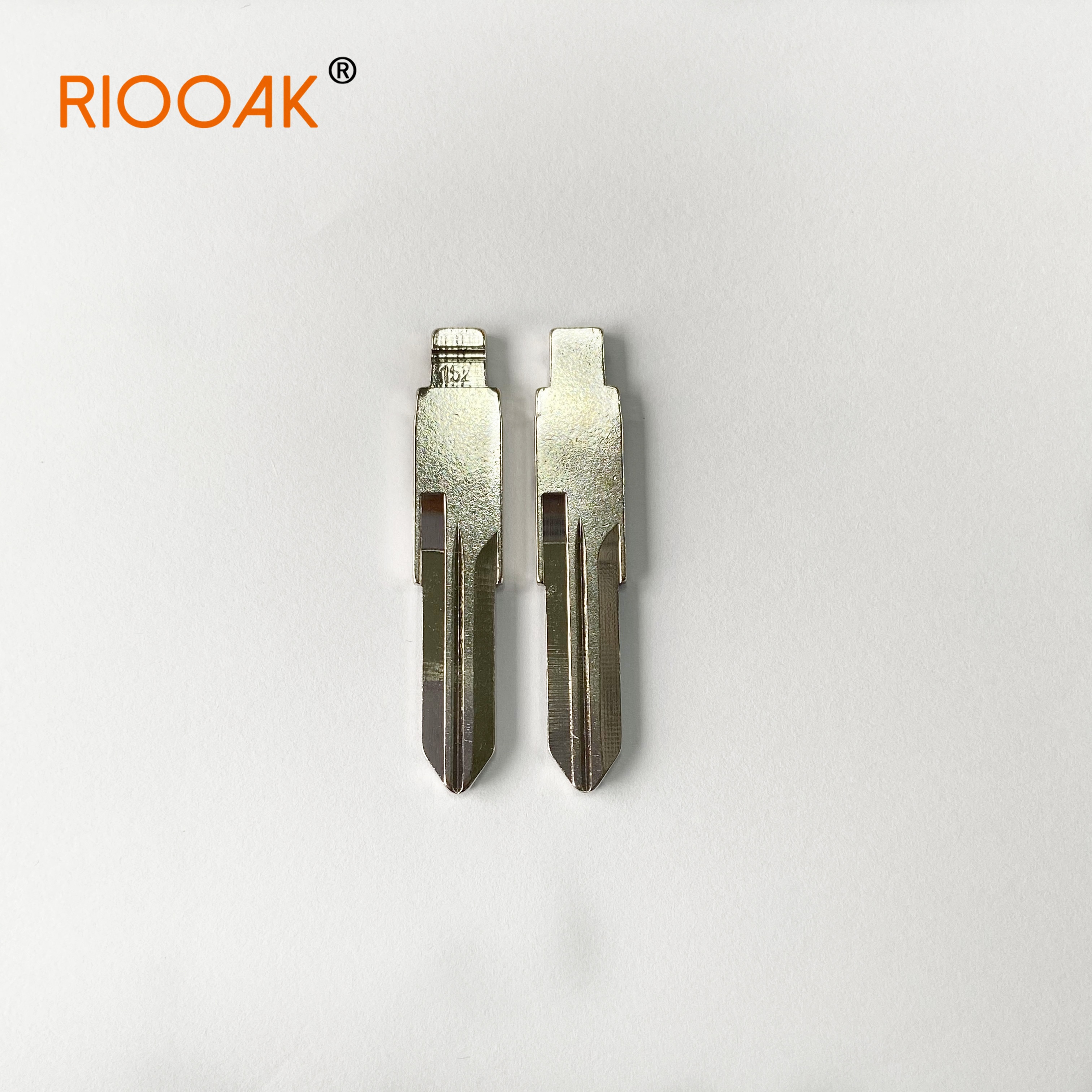 RIOOAK 10pcs Remote Key Blade KD VVDI Uncut Flip Blank LISHI VAC102 #152 For Renault Megan Dacia Clio Duster Replacement part