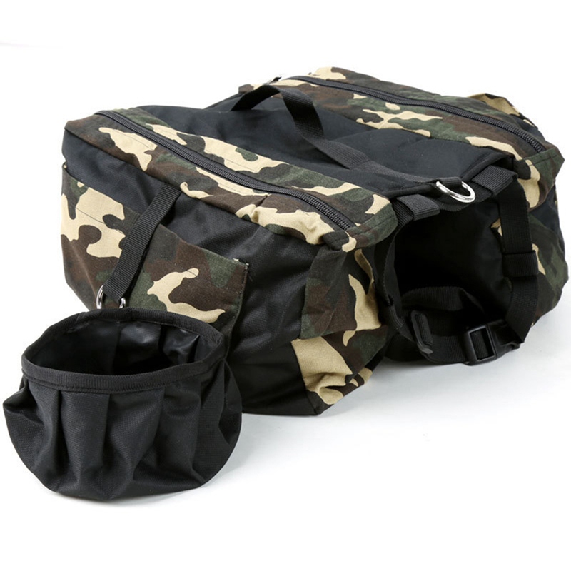 Hond Rugzak Harnas Oxford Doek Grote Hond Tas zadeltas Outdoor Reizen Wandelen Rugzak voor Midden Grote Hond Rugzak