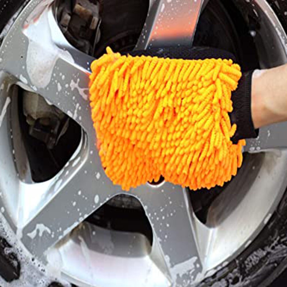 Wasstraat Handschoen Auto Reiniging Auto Brush Cleaner Wol Anti-Kras Wassen Handschoenen Motorfiets Washer Zorg Autowas Detaillering borstel