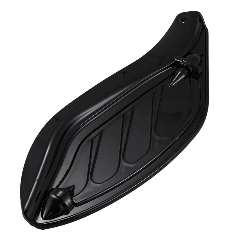 Zwarte Draaibare Wind Side Wing Voorruit Air Deflector Fit Voor Harley Touring 13