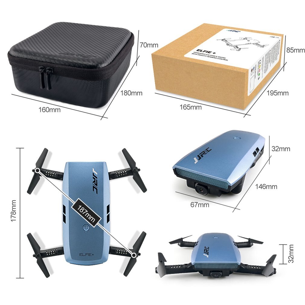 H47 rc drone med kamera 720p g-sensor kontrol wifi-funktion selfie drone foldbar arm quadcopter hovedløs tilstand højde hold