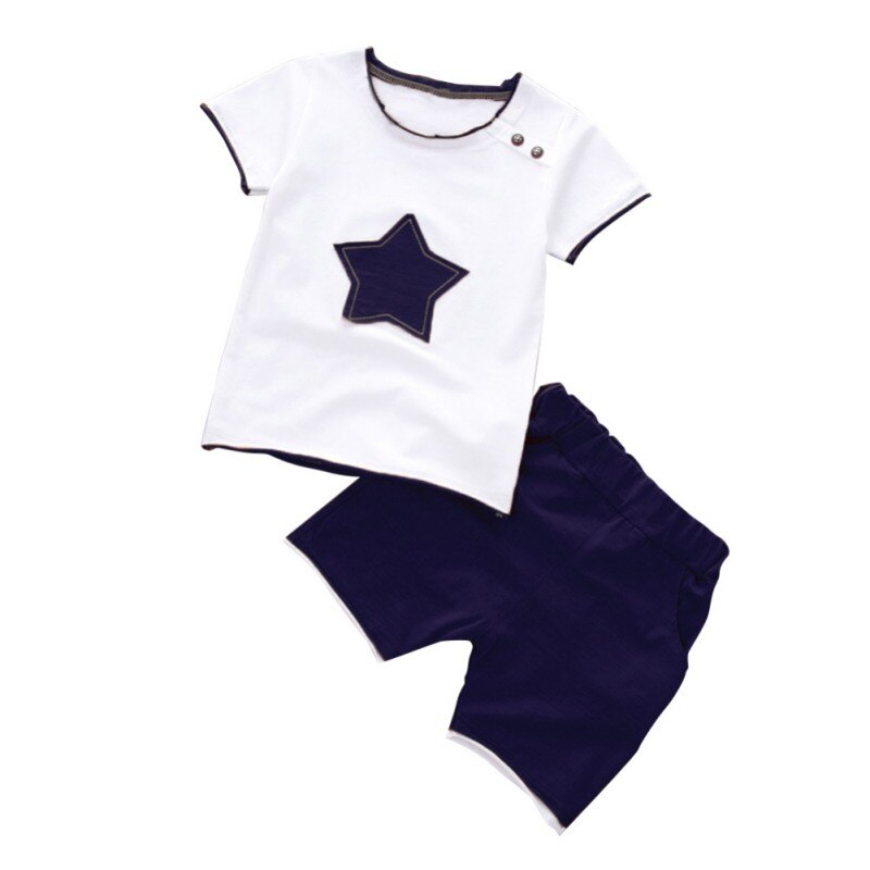 2 Stks/sets Zomer Kinderen Kleding Sets Cartoon Peuter Meisjes Kleding Sets Top + Broek Kids Casual Jongens Kleding Sport Past outfit: B / 2T