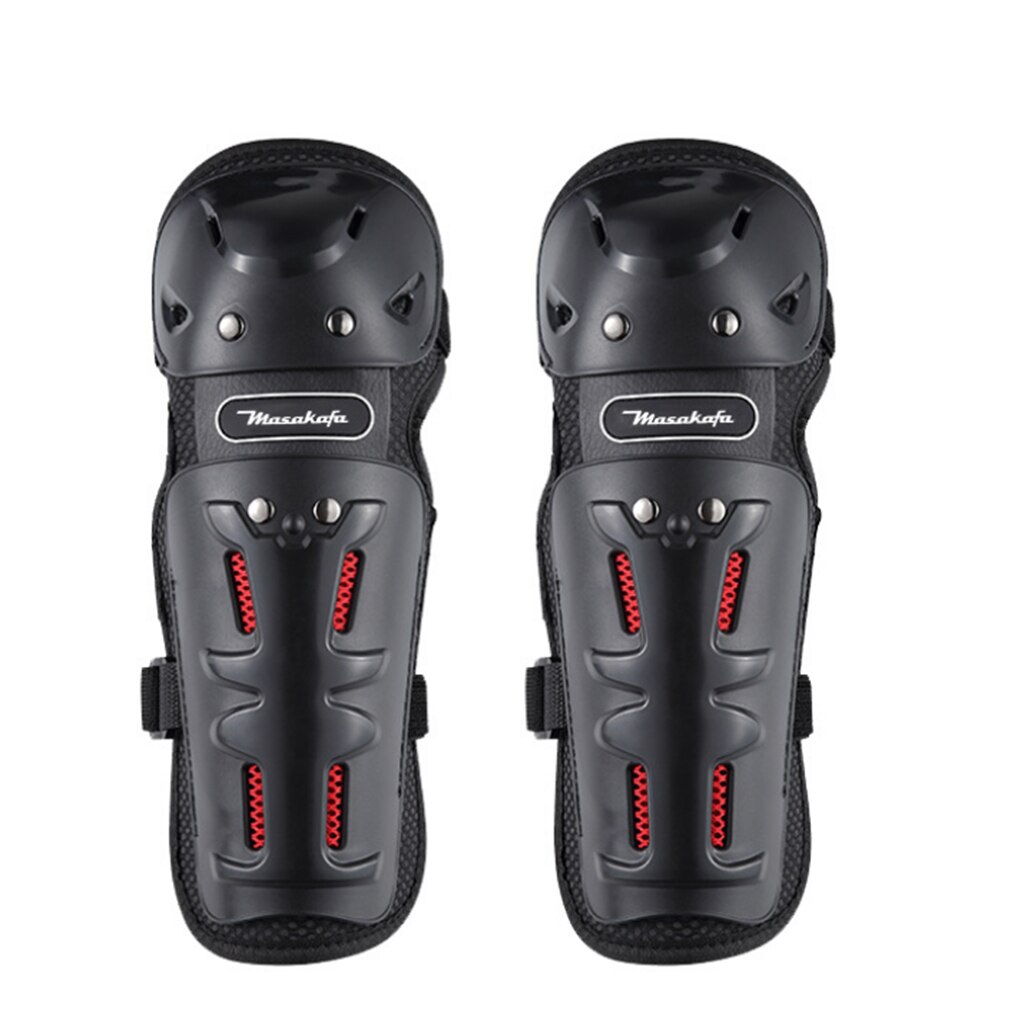 Ajustable motocicleta Motocross codo rodilla espinilleras protector carrocería de motocicleta equipo protector de rodilla codo protector brazalete negro