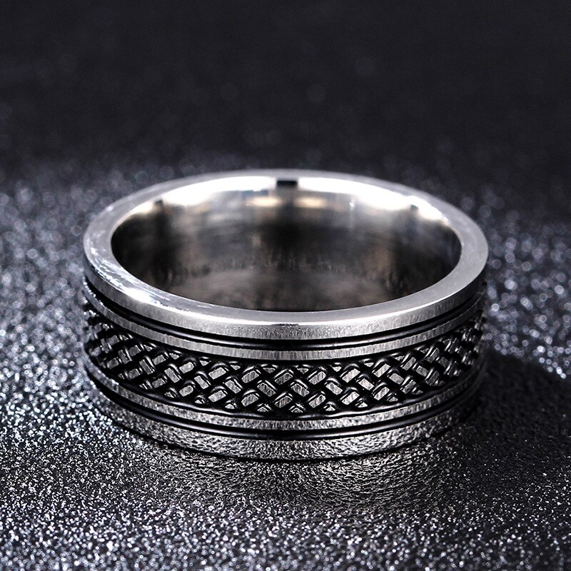 KMOCK Mens Rings 8 MM Wedding Band Black Pure Carbide Tungsten Engagement Ring for Men Mate Center Jewelery
