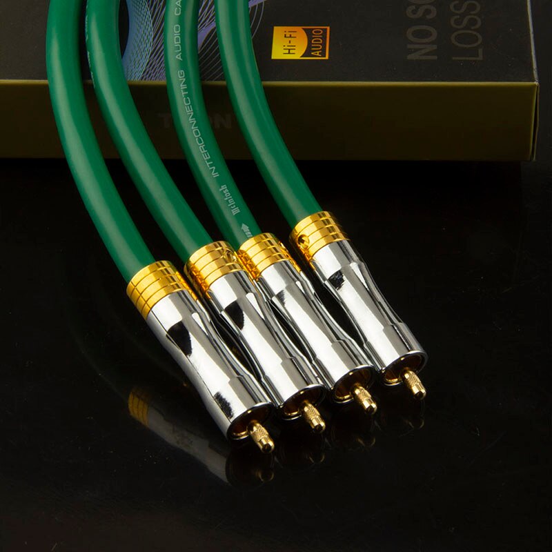 MCINTOSH 4N oxygen-free copper RCA audio cable stereo hifi 2 rca listen 2 rca silver plated cable