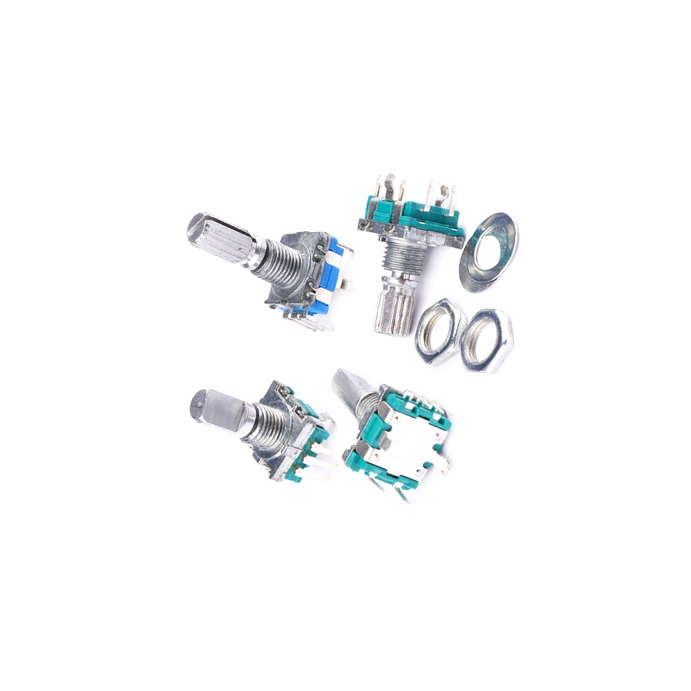 Encodeur rotatif axe Half/Plum, longueur de la poignée 15mm / 20mm interrupteur de code EC11 potentiomètre numérique avec interrupteur 5 broches 5 pièces/lot