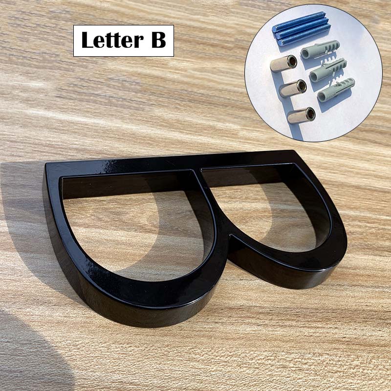 5 Inches Black House Numbers Letters Door Plates Floating Outdoor Address Sign Plate For Yard Door Plaque Number Modern Mailbox: Black & White