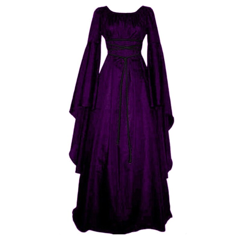 Halloween Kostuum voor vrouwen Cosplay Enge Heks Victoriaanse Jurk Vrouwen Carnaval Maskerade Cosplay Party Kleding 19