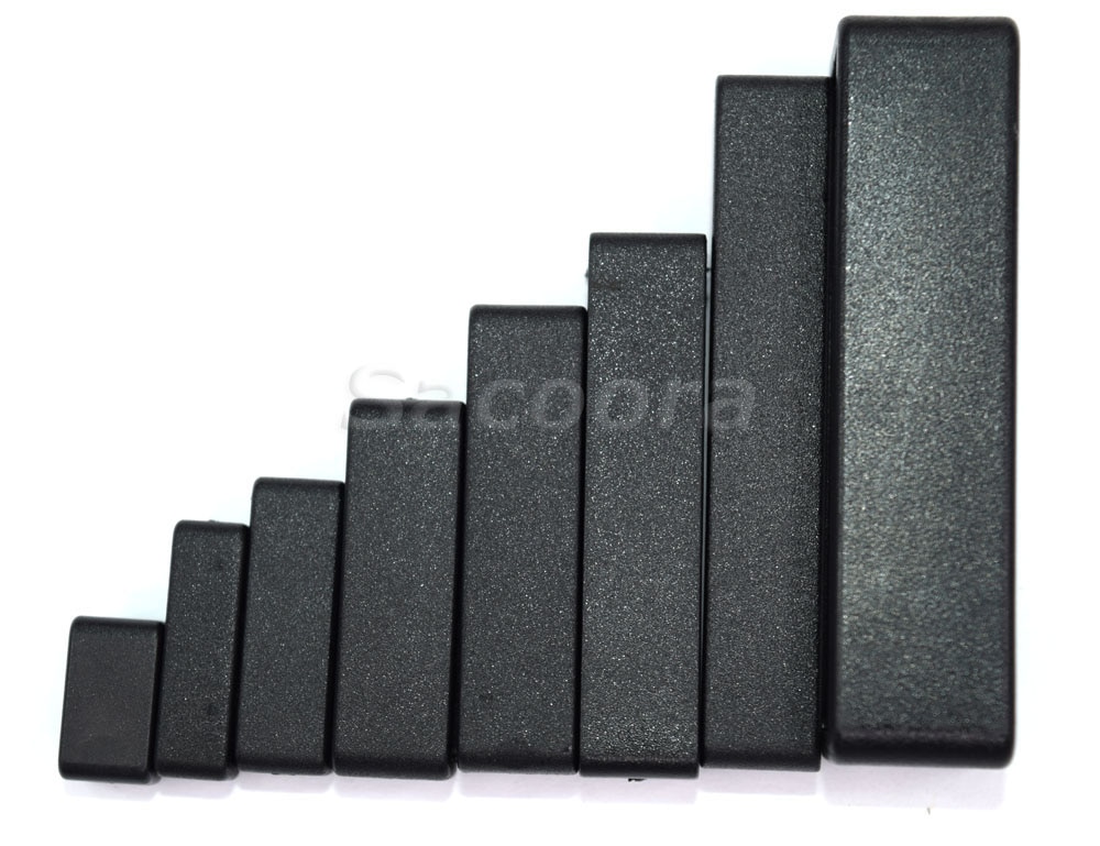 5pcs/lot Plastic Keeper Belt Loop Square Loop Leather Craft 8 Sizes to Choose from Black