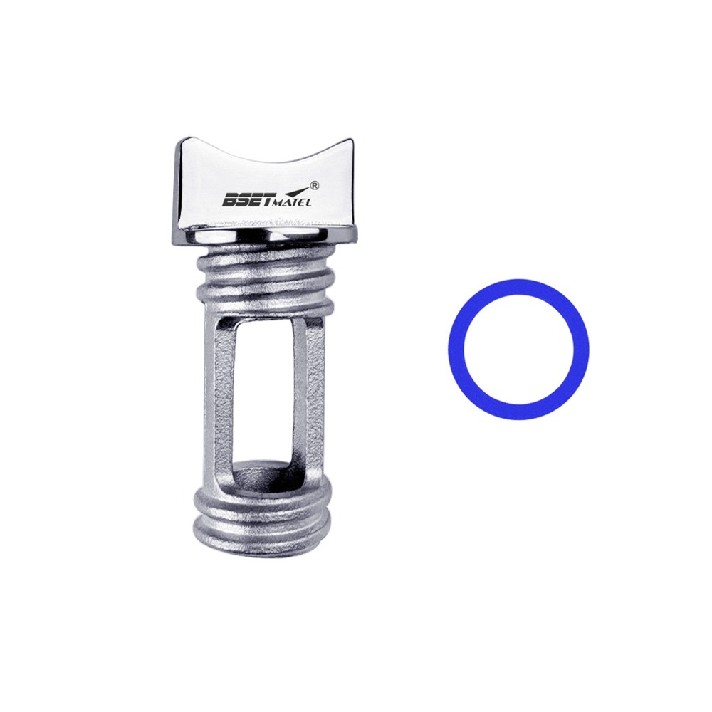Universal Boat Garboard Transom Hull 1/25mm 3 Colors Drain Plug Socket 316 Stainless Steel Kayak Canoe Accessories: Burgundy