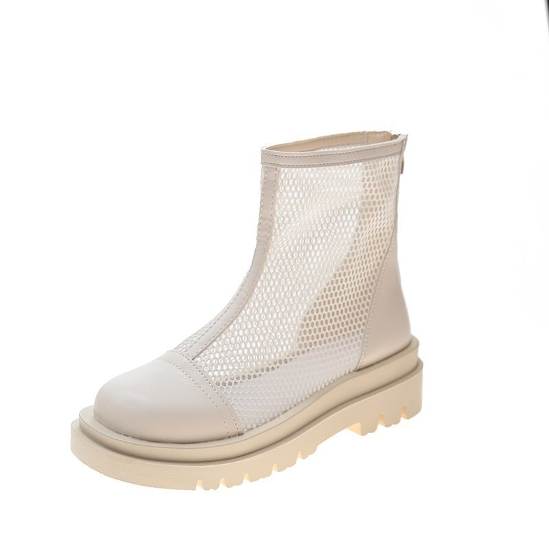 Tenis ligeros para Mujer, Zapatillas deportivas de malla transpirable, cómodas, con cremallera y cojín de aire, botas