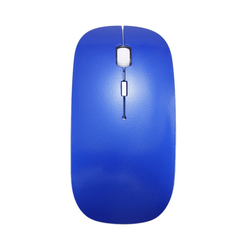 2.4Ghz Wireless USB Mouse 3 Keys Mouse Gaming Office Mice 1600DPI Portable Super Slim Colorful Use Battery For PC Laptop Desktop: Blue