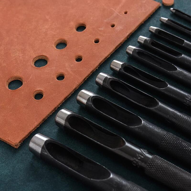 Hollow Hole Punch Tool Heavy Duty Wood Leather Plastic Belt DIY Craft 1mm 2mm 3mm 4mm 5mm 6mm 7mm 8mm 9mm 10mm 11mm 12mm 13mm