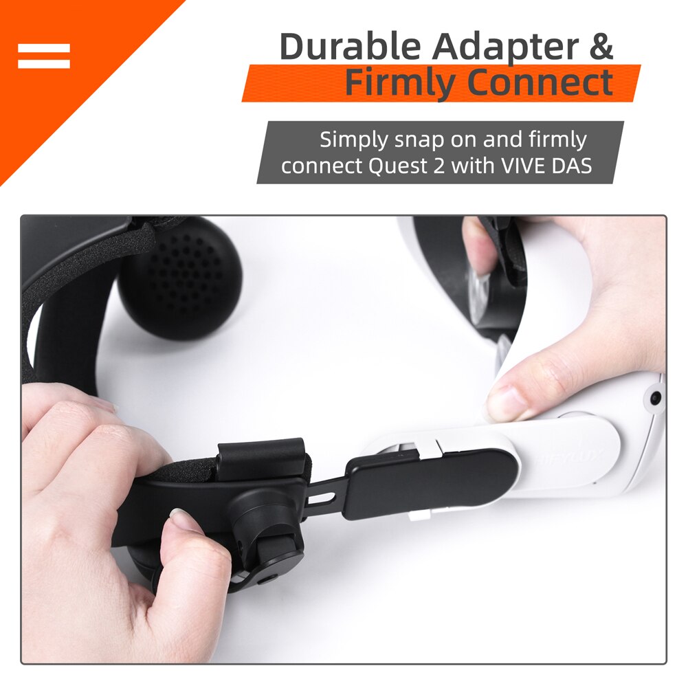 Headset audio adapter kit vr head band connector strap kit head band headset adapter vr tilbehør for oculus quest 2