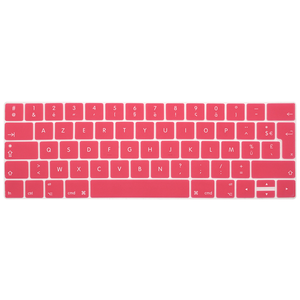 Französisch Sprache Tastatur Abdeckung Coque Clavier AZERTY gießen Für Macbook Profi Retina 13 15 TOUCHBAR Modelle A1706 A1707: Rosa