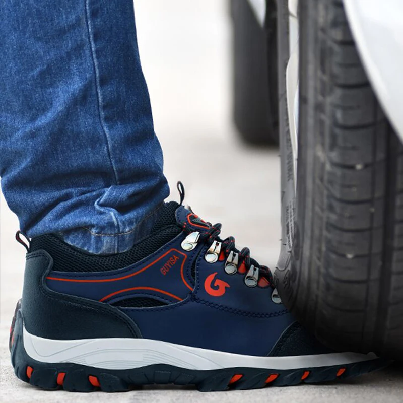 Men Work Safety Shoe Boots Steel Toe Security Protection Shoes Anti-Smash Anti-puncture Constrcution Shoes Man Work Boots