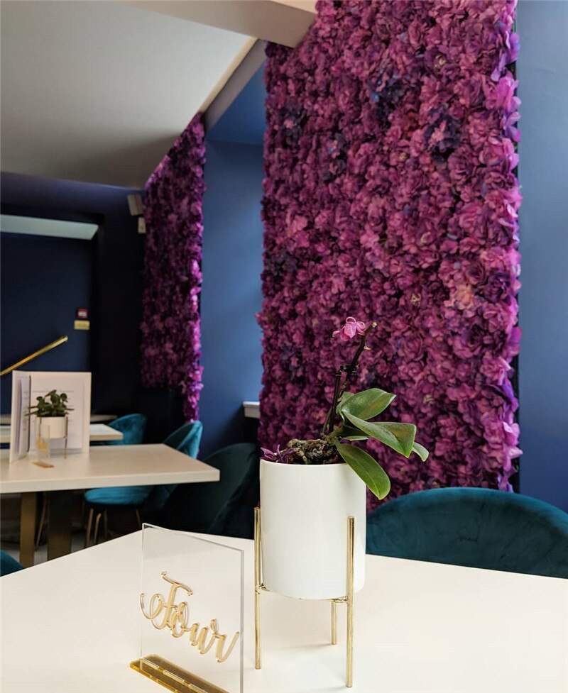 Hoge Dichtheid Bloem Muur 40X60 Cm Zijde Rose Kunstmatige Bloemen Romantische Voor Bruiloft Achtergrond Decoratie 13 Kleur
