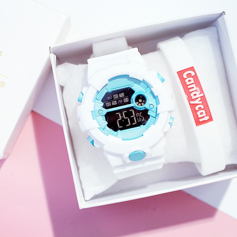 Vrouwen Mannen Siliconen Digitale Horloges Luxe Sport Horloges Voor Christmas Klok
